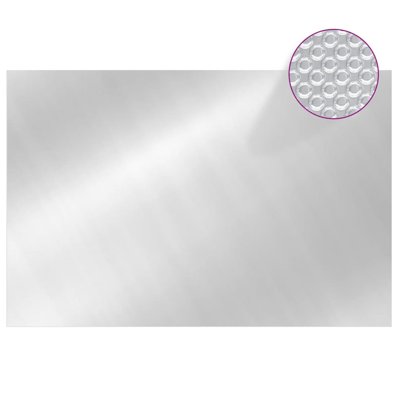 Load image into Gallery viewer, Vidaxl zwembadfolie solar drijvend rechthoekig 6x4 m pe zilverkleurig
