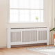 Vidaxl radiatorombouw 205 cm mdf wit