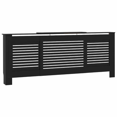 Vidaxl radiatorombouw 205 cm mdf zwart