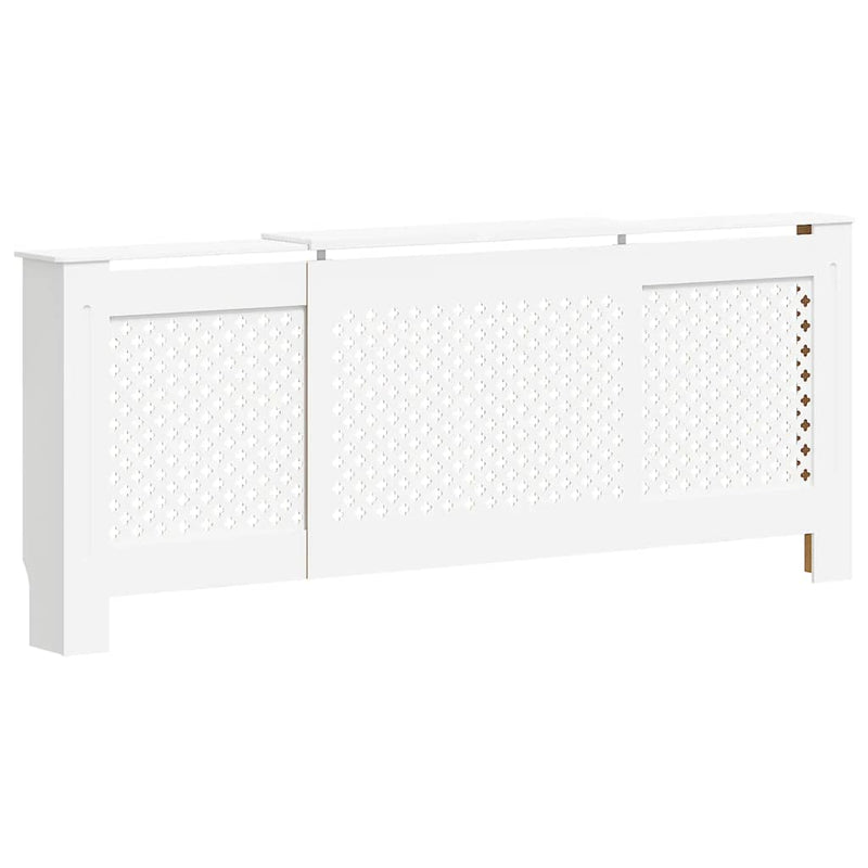 Load image into Gallery viewer, Vidaxl radiatorombouw 205 cm mdf wit
