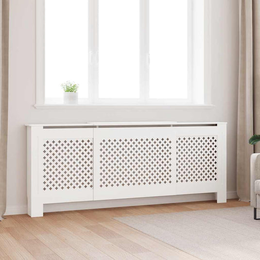 Vidaxl radiatorombouw 205 cm mdf wit
