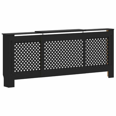 Vidaxl radiatorombouw 205 cm mdf zwart