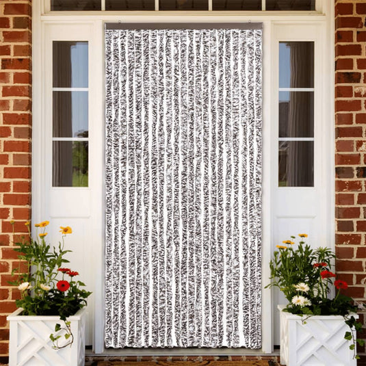Vidaxl vliegengordijn 90x200 cm chenille bruin en beige