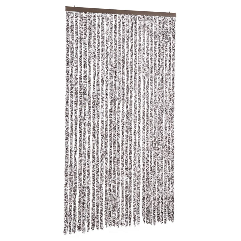 Load image into Gallery viewer, Vidaxl vliegengordijn 118x220 cm chenille bruin en beige
