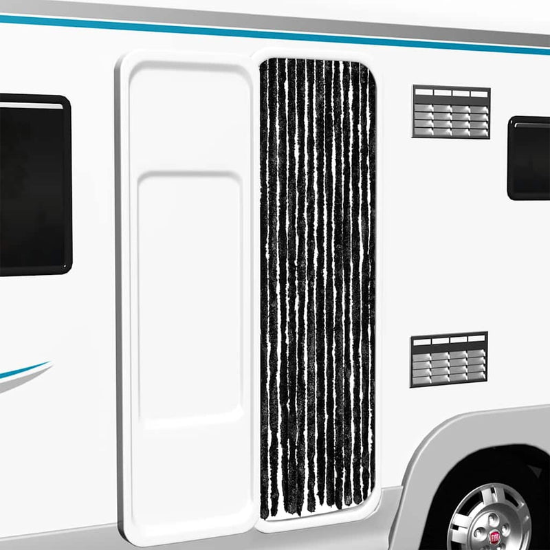 Load image into Gallery viewer, Vidaxl vliegengordijn 56x200 cm chenille antraciet
