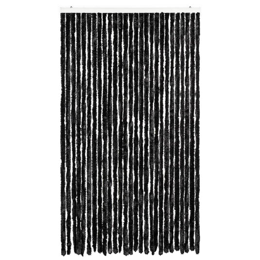 Vidaxl vliegengordijn 118x220 cm chenille antraciet