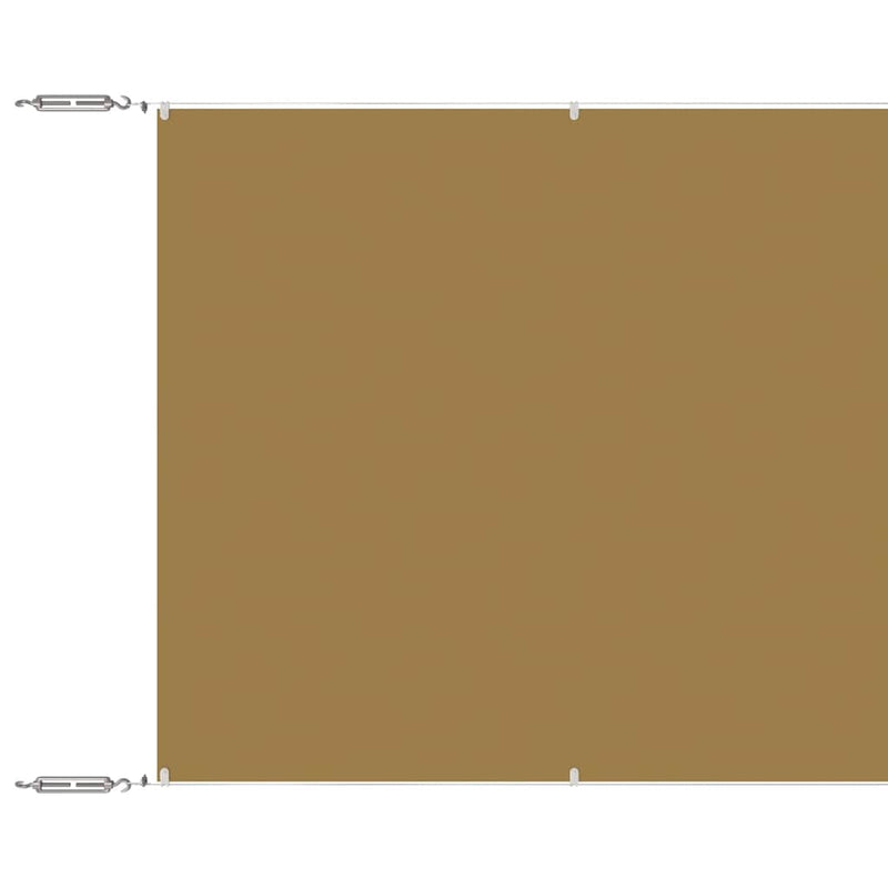 Load image into Gallery viewer, Vidaxl luifel verticaal 140x800 cm oxford stof beige
