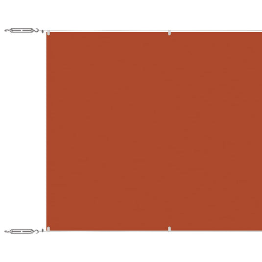 Vidaxl luifel verticaal 100x1000 cm oxford stof terracottakleurig