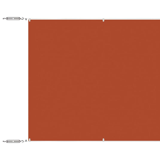 Vidaxl luifel verticaal 100x1200 cm oxford stof terracottakleurig