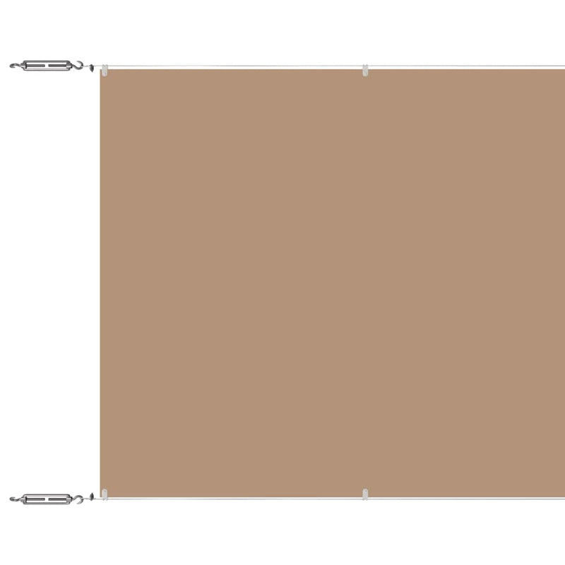 Load image into Gallery viewer, Vidaxl luifel verticaal 60x1000 cm oxford stof taupe
