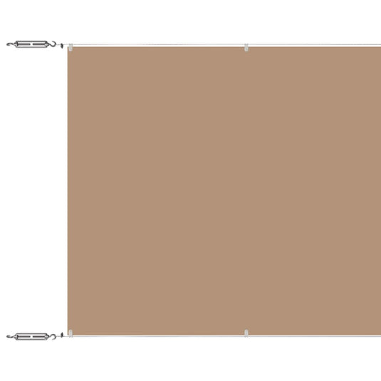 Vidaxl luifel verticaal 60x1000 cm oxford stof taupe