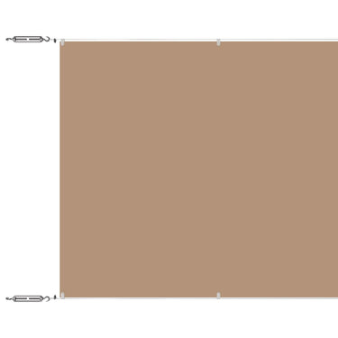Vidaxl luifel verticaal 60x1200 cm oxford stof taupe