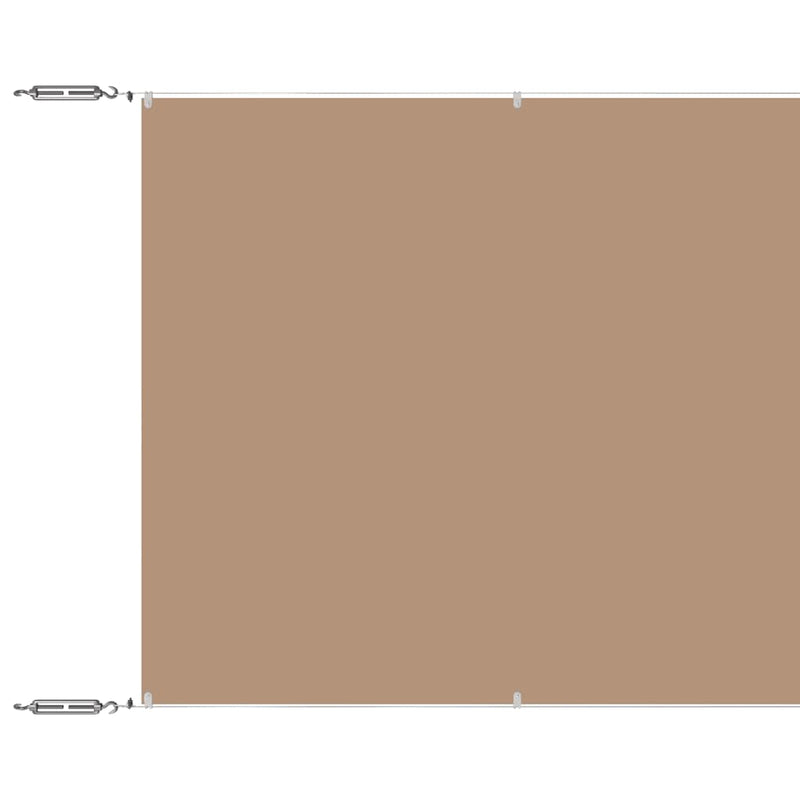 Load image into Gallery viewer, Vidaxl luifel verticaal 100x100 cm oxford stof taupe
