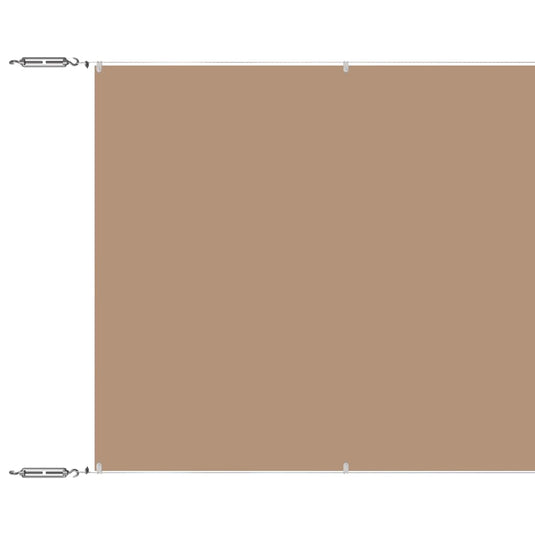 Vidaxl luifel verticaal 100x100 cm oxford stof taupe