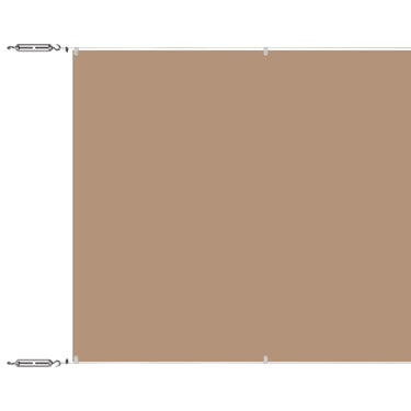 Vidaxl luifel verticaal 140x800 cm oxford stof taupe