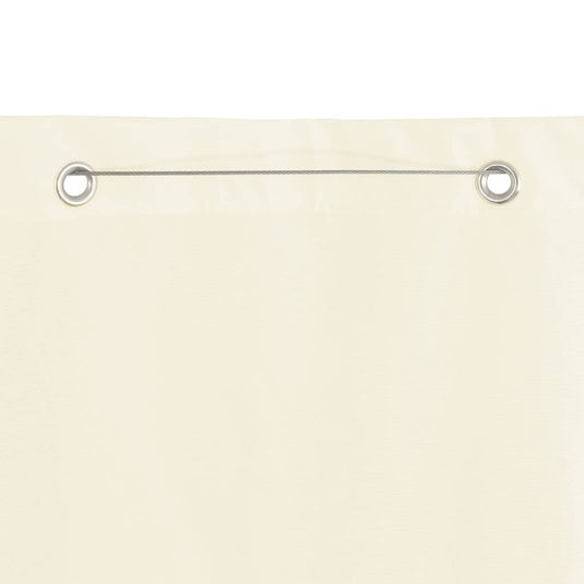 VidaXL Balkonscherm 120x240 cm oxford stof crèmekleurig