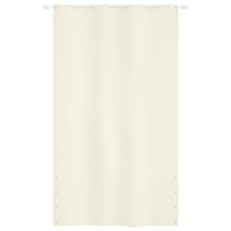 Load image into Gallery viewer, VidaXL Balkonscherm 140x240 cm oxford stof crèmekleurig
