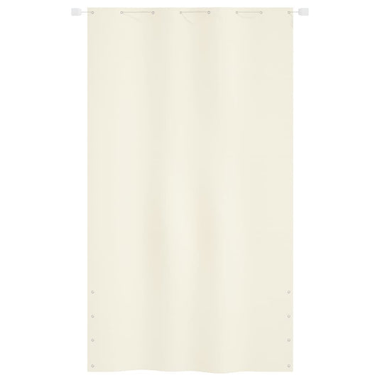 VidaXL Balkonscherm 140x240 cm oxford stof crèmekleurig