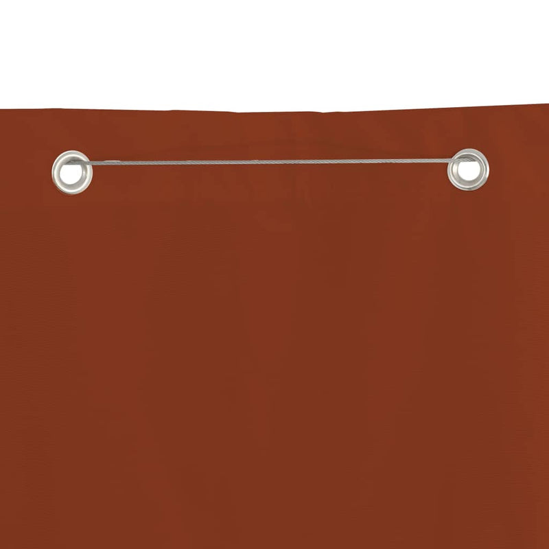 Load image into Gallery viewer, Vidaxl balkonscherm 100x240 cm oxford stof terracottakleurig
