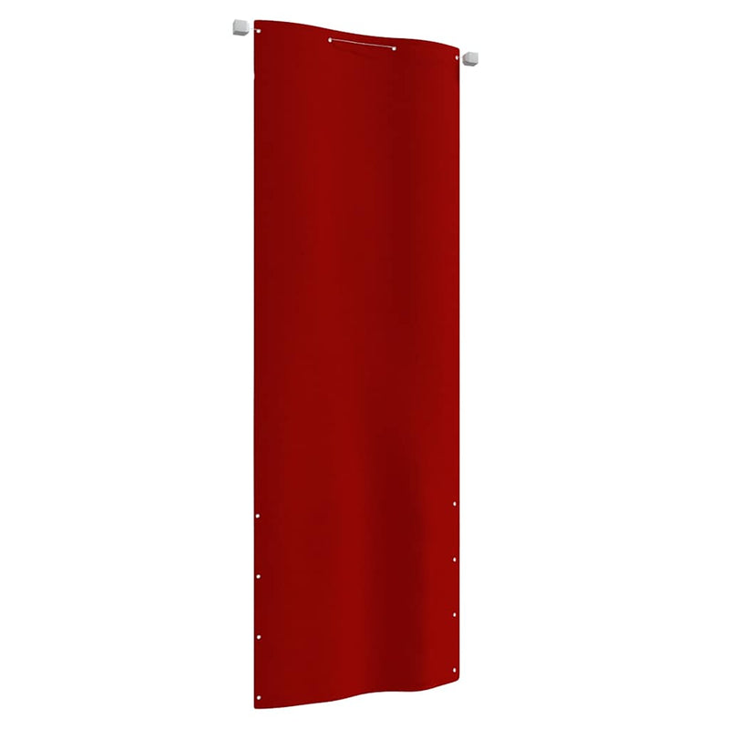 Afbeelding laden in galerijviewer, Vidaxl balkonscherm 80x240 cm oxford stof rood
