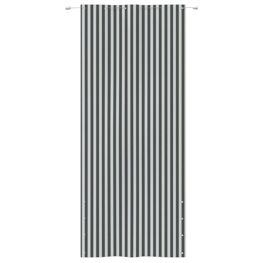 VidaXL Balkonscherm 120x240 cm oxford stof antracietkleurig en wit