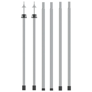 Vidaxl luifelstokken 2 st telescopisch 102-260 cm aluminium
