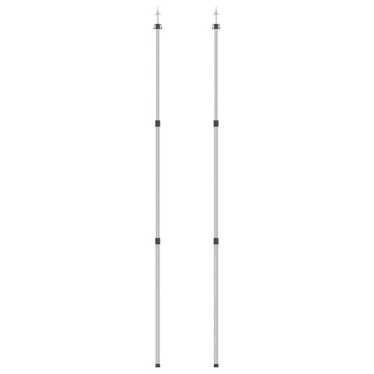Vidaxl luifelstokken 2 st telescopisch 102-260 cm aluminium