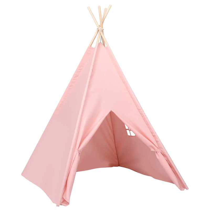Afbeelding laden in galerijviewer, Vidaxl kindertipitent met tas 120x120x150 cm peachskin roze
