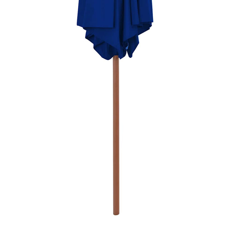Load image into Gallery viewer, Vidaxl parasol met houten paal 270 cm blauw
