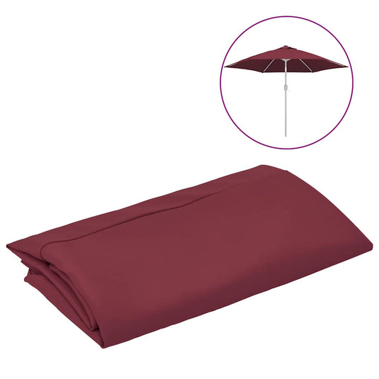 Vidaxl vervangingsdoek voor parasol 300 cm bordeauxrood