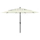 Vidaxl parasol 3-laags met aluminium paal 3,5 m zandkleurig