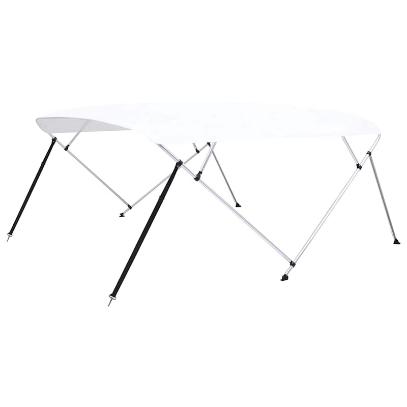 Load image into Gallery viewer, Vidaxl biminitop 4-boogs 243x(230-244)x137 cm wit
