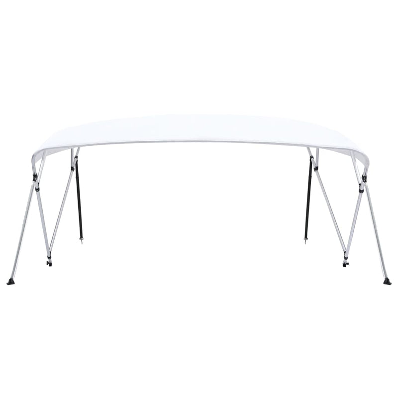 Load image into Gallery viewer, Vidaxl biminitop 4-boogs 243x(230-244)x137 cm wit
