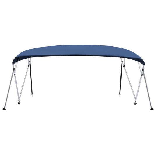 Vidaxl biminitop 4-boogs 243x(230-244)x137 cm marineblauw
