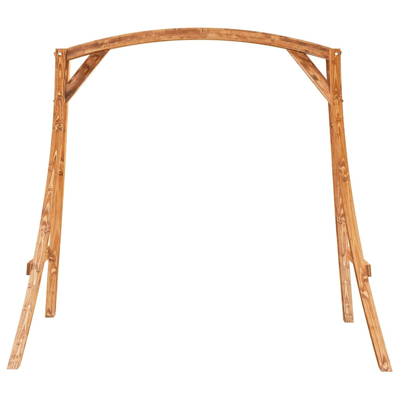 Load image into Gallery viewer, Vidaxl schommelframe massief gebogen hout met teakafwerking
