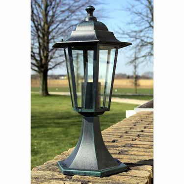 Vidaxl tuinlampen 2 st aluminium donkergroen zwart