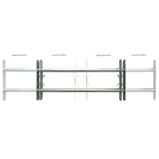 VidaXL Raambeveiligingen verstelbaar 2 st 1000-1500 mm