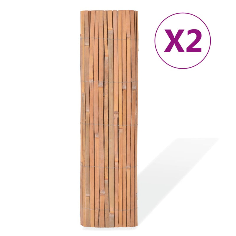 Load image into Gallery viewer, VidaXL Schermen 2 st 100x400 cm bamboe
