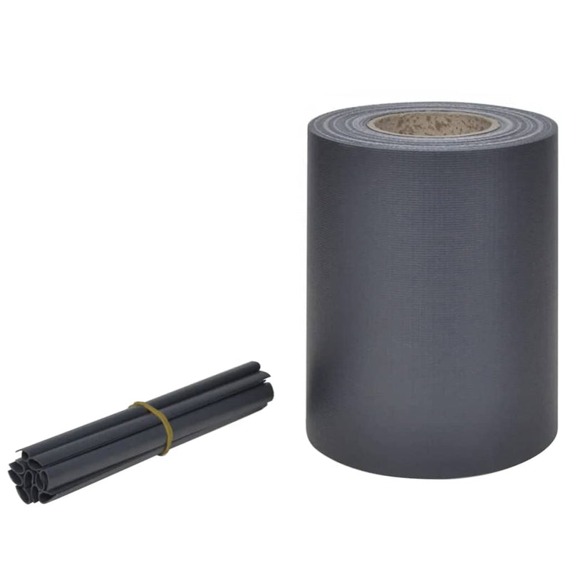 Load image into Gallery viewer, VidaXL Privacyschermen 2 st 70x0,19 m PVC donkergrijs
