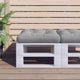 Vidaxl palletkussen 60x60x12 cm stof antracietkleurig