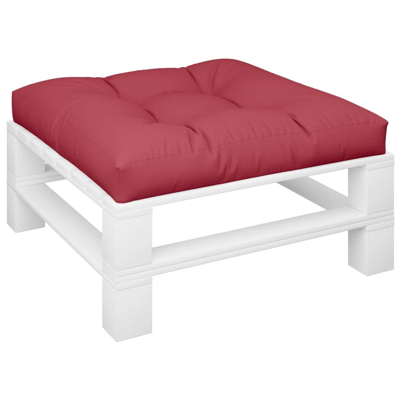 Load image into Gallery viewer, Vidaxl palletkussen 70x70x12 cm stof wijnrood
