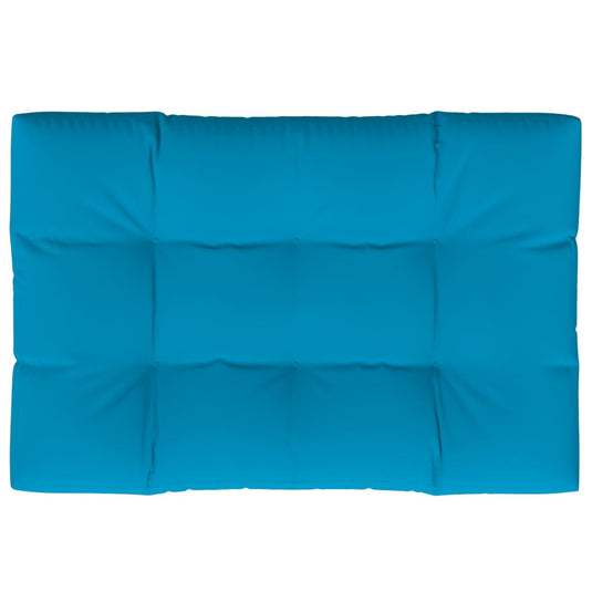 Vidaxl palletkussen 120x80x12 cm stof blauw