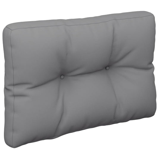 Vidaxl palletkussen 60x40x12 cm stof grijs