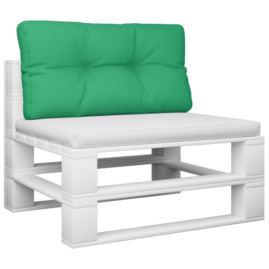 VidaXL Palletkussen 70x40x12 cm stof groen