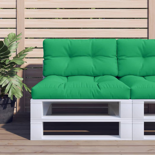 VidaXL Palletkussen 80x40x12 cm stof groen