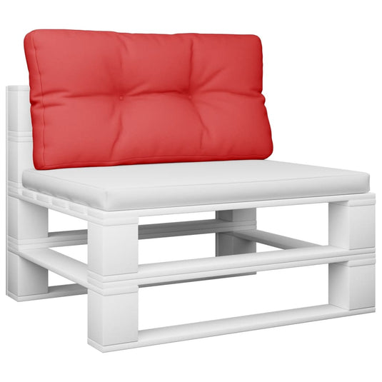 Vidaxl palletkussen 80x40x12 cm stof rood