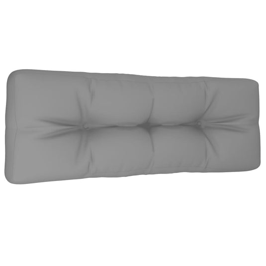 Vidaxl palletkussen 120x40x12 cm stof grijs