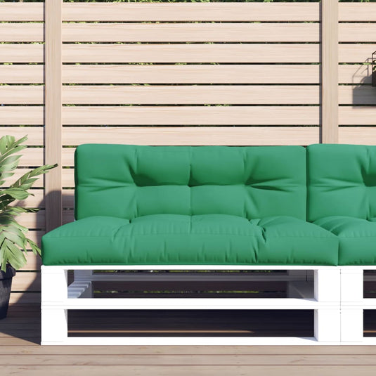 Vidaxl palletkussen 120x40x12 cm stof groen