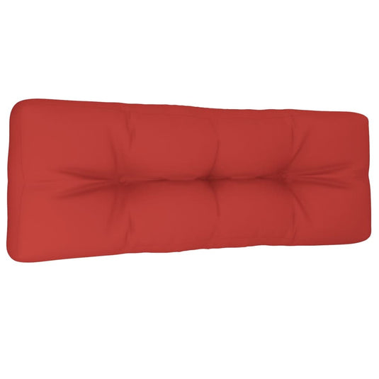 Vidaxl palletkussen 120x40x12 cm stof rood