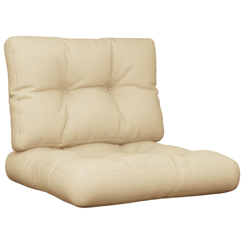 Load image into Gallery viewer, Vidaxl palletkussens 2 st stof beige
